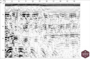 Example of GPR survey visual